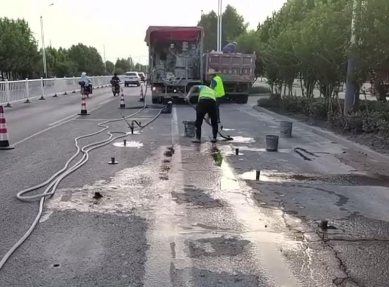 公路压浆施工视频